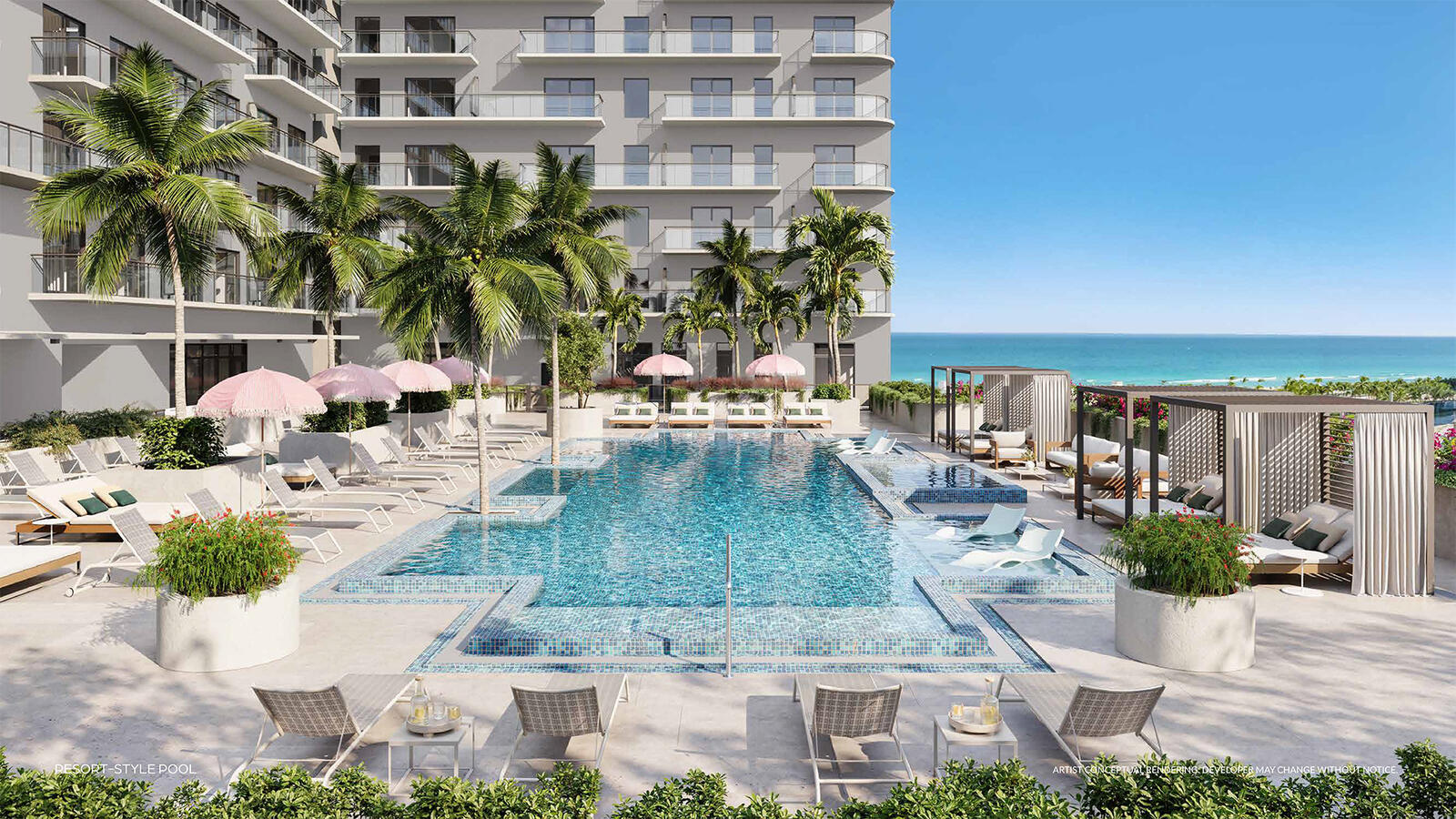 Piscina estilo resort